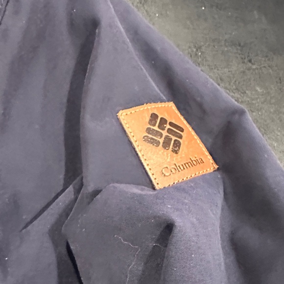 Columbia Dark Blue Chatfield Hill Sherpa Lined Anorak Parka Jacket - Picture 4 of 11